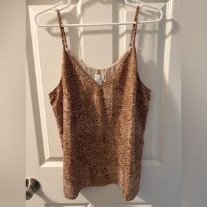 A New Day Tan and Cream Patterned Dress